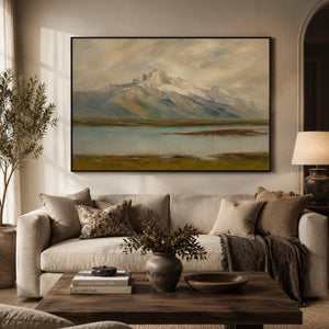 Alpine Mountain Lake Wall Art