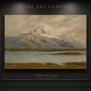 Alpine Mountain Lake Wall Art