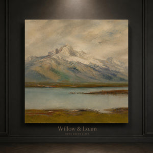 Alpine Mountain Lake Wall Art