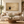 Amber Branch Vase Still Life Art Print in a styled room