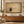 Amber Branch Vase Still Life Art Print in a styled room