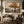 Autumn Tree by the Lake Wall Art styled in a living space
