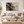 Black and Bronze Distressed Abstract Wall Art styled in a living space