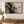 Black and Bronze Distressed Abstract Wall Art styled in a living space