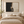 Black and Cream Block Abstract Wall Art styled in a living space