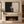 Black and Cream Block Abstract Wall Art styled in a living space