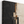 Close up of Black and Cream Block Abstract Wall Art canvas texture and frame edge
