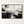Black and White Horizon Block Abstract Wall Art in a black floating frame