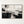 Black and White Horizon Block Abstract Wall Art in a silver floating frame