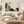 Broken Vessel Neutral Abstract Wall Art styled in a living space