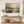 Deep Sage Lake Abstract Landscape Wall Art styled in a living space