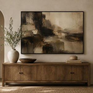 Framed Neutral Abstract Wall Art