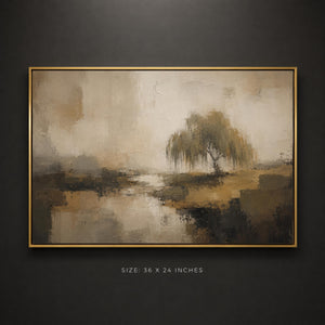 Framed Willow Tree Wall Art