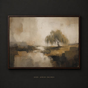 Framed Willow Tree Wall Art