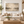 Gold Leaf Mountain Lake Abstract Wall Art styled in a living space