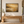Golden Haze Abstract Landscape Wall Art in a styled room