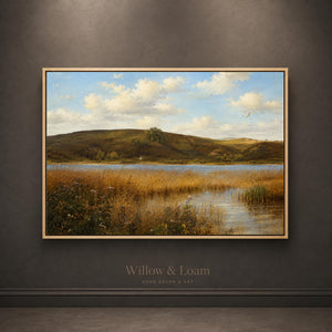 Golden Meadow Landscape Wall Art