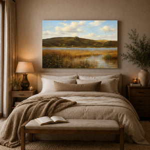 Golden Meadow Landscape Wall Art