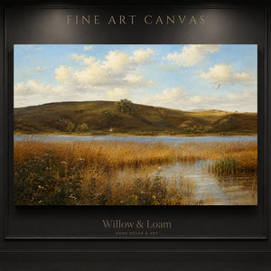Golden Meadow Landscape Wall Art
