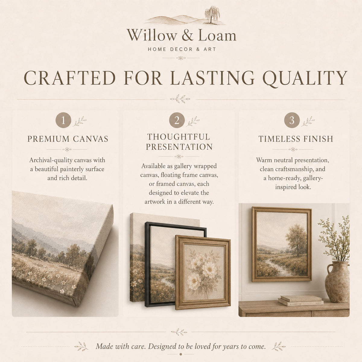 Golden Meadow Landscape Wall Art
