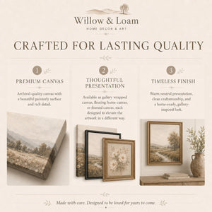 Golden Meadow Landscape Wall Art
