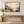 Hazy Mountain Valley Landscape Art Print styled in a living space