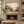 Hazy Mountain Valley Landscape Art Print styled in a living space