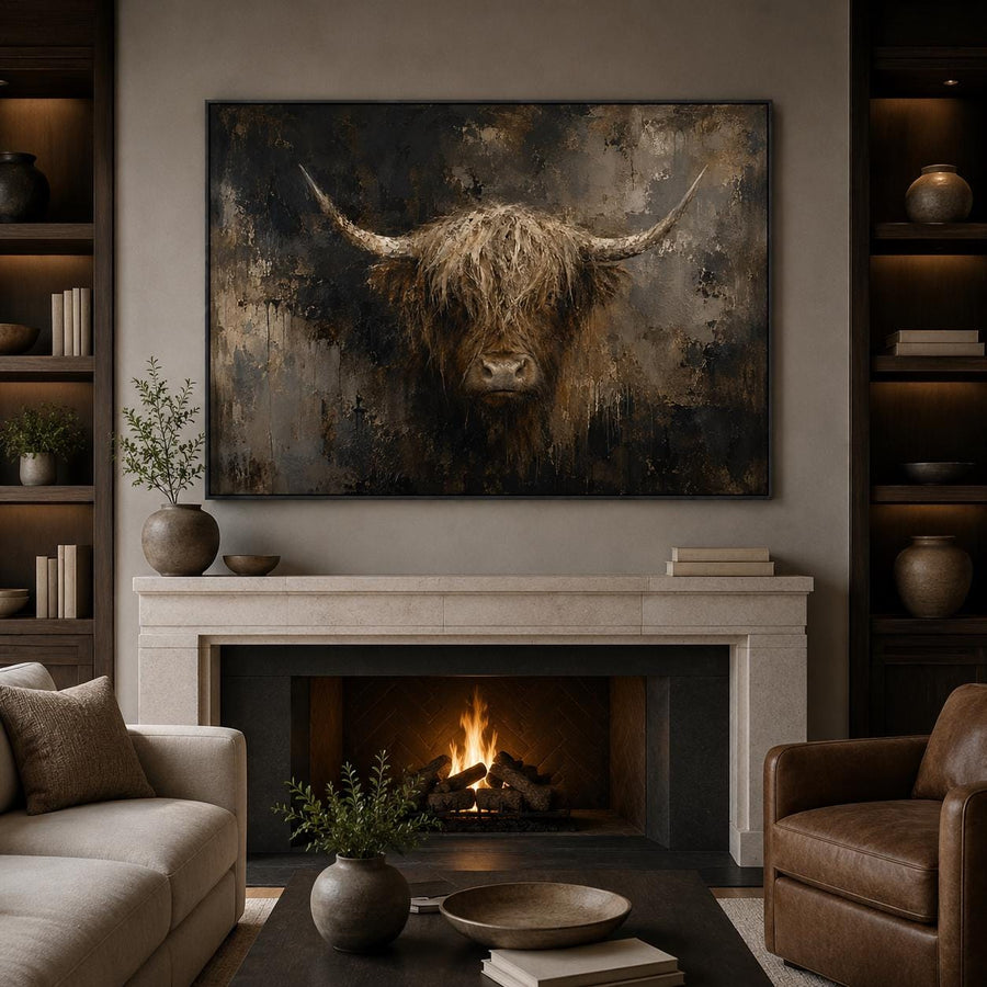 Highland Cow Wall Art