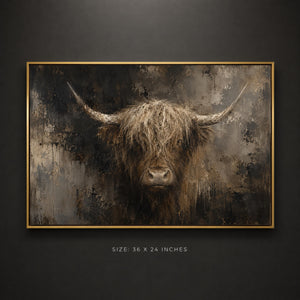 Highland Cow Wall Art
