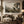 Horse in Misty Willow Landscape Wall Art styled in a living space