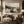 Impasto Marsh Horizon Abstract Wall Art styled in a living space