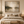 Misty Lake Reflection Wall Art in a styled room