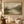 Misty Valley Lake Landscape Art Print in a styled room