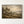 Misty Valley Pastoral Landscape Art Print in a silver floating frame