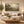 Misty Valley Pastoral Landscape Art Print styled in a room
