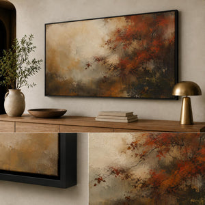 Moody Fall Abstract Wall Art