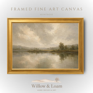 Moody Lake Landscape Art Print
