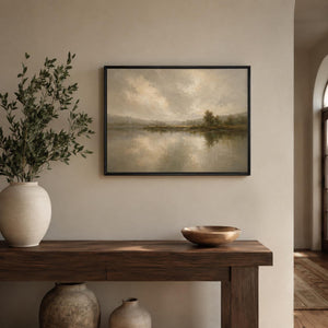 Moody Lake Landscape Art Print
