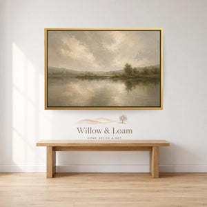 Moody Lake Landscape Art Print