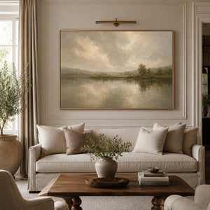 Moody Lake Landscape Art Print