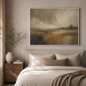 Moody Marsh Landscape Art Print
