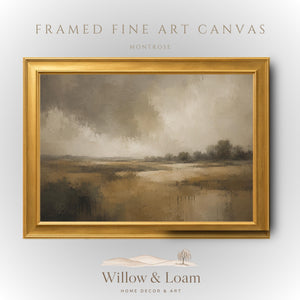 Moody Marsh Landscape Art Print