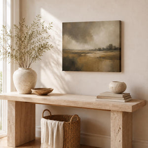 Moody Marsh Landscape Art Print