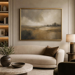 Moody Marsh Landscape Art Print