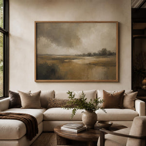 Moody Marsh Landscape Art Print