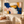 Navy Blue and Blush Abstract Wall Art in a styled room
