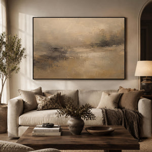 Neutral Abstract Landscape Wall Art