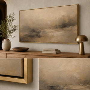 Neutral Abstract Landscape Wall Art