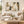 Neutral Arches Geometric Abstract Wall Art styled in a living space