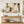 Neutral Arches Geometric Abstract Wall Art styled in a living space
